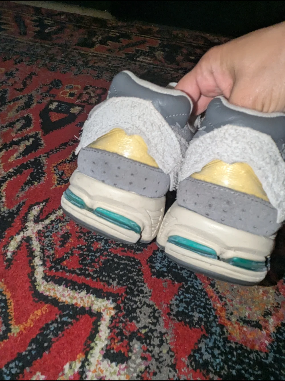 New Balance Grey 'N' Logo Running Sneakers